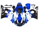 Rabatt Yamaha YZF 600 R6 Motorrad Verkleidung 1998-2002 - Weiss Blau Glanzendes Schwarz
