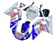 Rabatt Yamaha YZF 600 R6 Motorrad Verkleidung 1998-2002 - Weiss Blau Rot Fiat 99