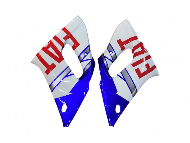 Rabatt Yamaha YZF 600 R6 Motorrad Verkleidung 1998-2002 - Weiss Blau Rot Fiat 99