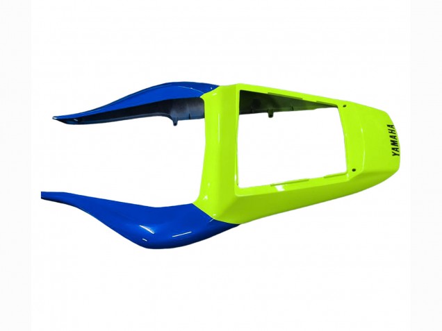 Rabatt Yamaha YZF 600 R6 Motorrad Verkleidung 1998-2002 - Neon Grun Blau Weiss Champions