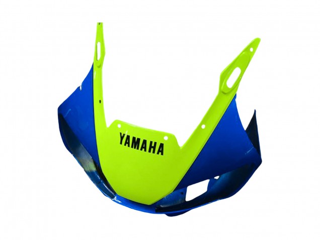 Rabatt Yamaha YZF 600 R6 Motorrad Verkleidung 1998-2002 - Neon Grun Blau Weiss Champions