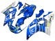 Rabatt Yamaha YZF 600 R6 Motorrad Verkleidung 1998-2002 - Weiss Blau Neon Gelb Fiat Motul Michelin