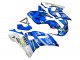 Rabatt Yamaha YZF 600 R6 Motorrad Verkleidung 1998-2002 - Weiss Blau Neon Gelb Fiat Motul Michelin