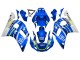 Rabatt Yamaha YZF 600 R6 Motorrad Verkleidung 1998-2002 - Weiss Blau Neon Gelb Fiat Motul Michelin