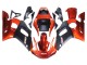 Rabatt Yamaha YZF 600 R6 Motorrad Verkleidung 1998-2002 - Orange Matt Schwarz