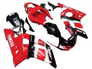 Rabatt Yamaha YZF 600 R6 Motorrad Verkleidung 1998-2002 - Rot Weiss Glanzendes Schwarz