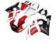 Rabatt Yamaha YZF 600 R6 Motorrad Verkleidung 1998-2002 - Weiss Rot Glanzendes Schwarz
