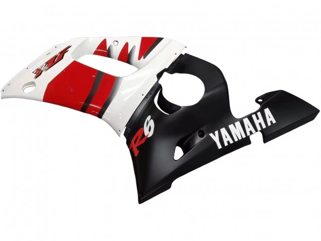 Rabatt Yamaha YZF 600 R6 Motorrad Verkleidung 1998-2002 - Weiss Rot Glanzendes Schwarz