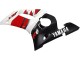 Rabatt Yamaha YZF 600 R6 Motorrad Verkleidung 1998-2002 - Weiss Rot Glanzendes Schwarz
