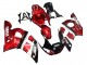 Rabatt Yamaha YZF 600 R6 Motorrad Verkleidung 1998-2002 - Rot Weiss Glanzendes Schwarz
