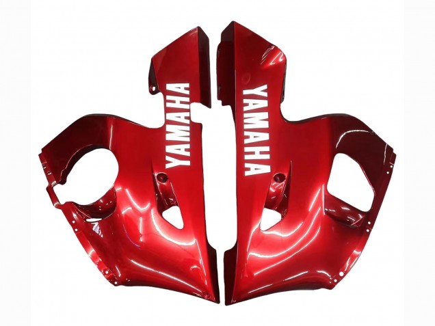 Rabatt Yamaha YZF 600 R6 Motorrad Verkleidung 1998-2002 - Rot Weiss Glanzendes Schwarz