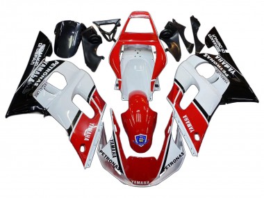 Rabatt Yamaha YZF 600 R6 Motorrad Verkleidung 1998-2002 - Weiss Rot Schwarz Petronas Yamalube 50th