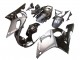 Rabatt Yamaha YZF 600 R6 Motorrad Verkleidung 1998-2002 - Silber Glanzendes Schwarz
