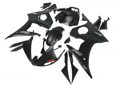 Rabatt Yamaha YZF R6S Motorrad Verkleidung 2006-2009 - Matt Schwarz