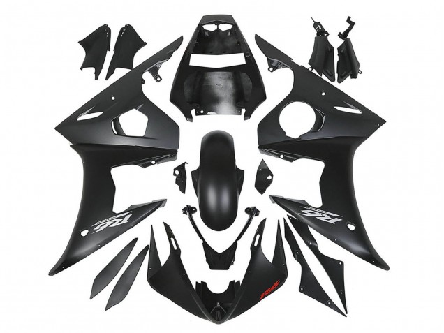 Rabatt Yamaha YZF R6S Motorrad Verkleidung 2006-2009 - Matt Schwarz