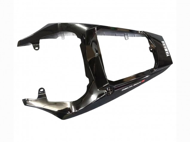 Rabatt Yamaha YZF R6S Motorrad Verkleidung 2006-2009 - Glanzendes Schwarz Matt Schwarz Weiss Aufkleber