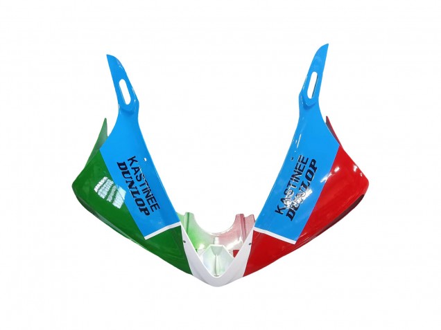Rabatt Yamaha YZF R6S Motorrad Verkleidung 2006-2009 - Weiss Blau Grun Rot Kastinee Dunlop Motul