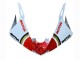 Rabatt Yamaha YZF R6S Motorrad Verkleidung 2006-2009 - Weiss Rot Lucky Strike Motul