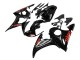 Rabatt Yamaha YZF R6S Motorrad Verkleidung 2006-2009 - Glanzendes Schwarz Rot