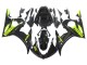 Rabatt Yamaha YZF R6S Motorrad Verkleidung 2006-2009 - Glanzendes Schwarz Neon Gelb