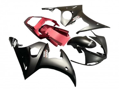 Rabatt Yamaha YZF R6S Motorrad Verkleidung 2006-2009 - Rot Matt Schwarz