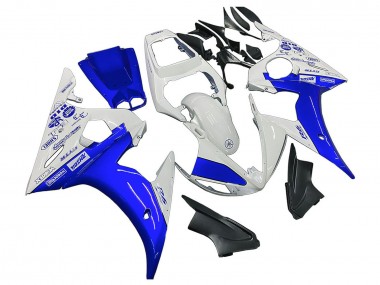 Rabatt Yamaha YZF R6S Motorrad Verkleidung 2006-2009 - Weiss Blau GYTR