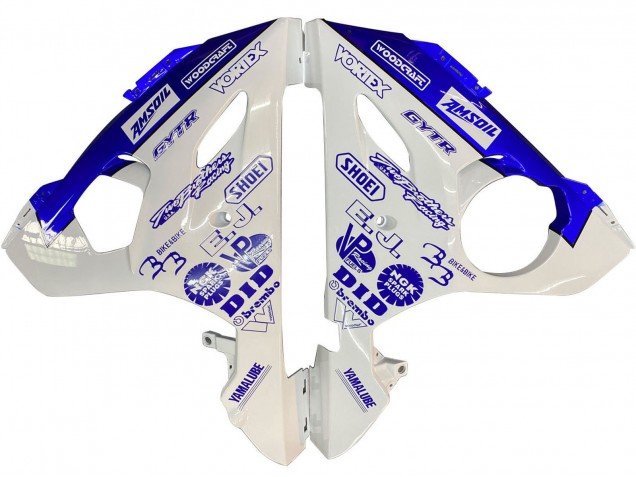 Rabatt Yamaha YZF R6S Motorrad Verkleidung 2006-2009 - Weiss Blau GYTR