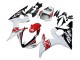 Rabatt Yamaha YZF R6S Motorrad Verkleidung 2006-2009 - Weiss Rot Glanzendes Schwarz Motul