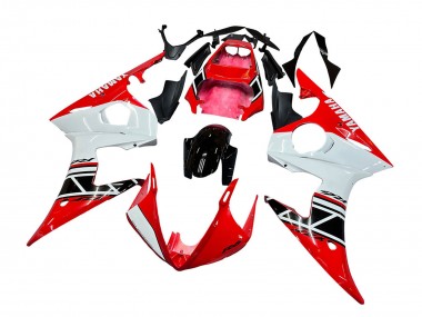 Rabatt Yamaha YZF R6S Motorrad Verkleidung 2006-2009 - Rot Weiss Schwarz