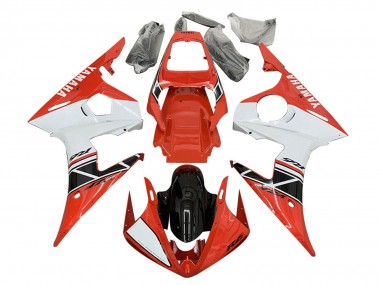 Rabatt Yamaha YZF R6S Motorrad Verkleidung 2006-2009 - Rot Weiss Schwarz