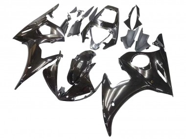 Rabatt Yamaha YZF R6S Motorrad Verkleidung 2006-2009 - Glanzendes Schwarz