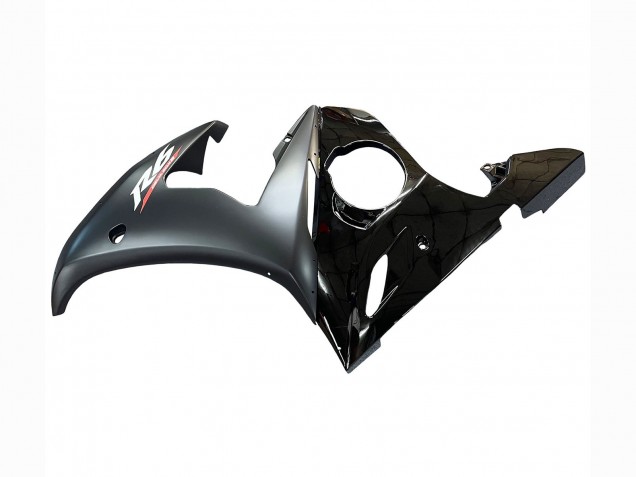 Rabatt Yamaha YZF R6S Motorrad Verkleidung 2006-2009 - Glanzendes Schwarz Matt Schwarz Gold Chameleon