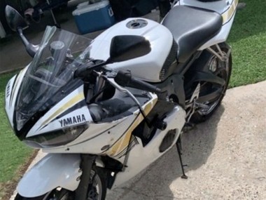 Rabatt Yamaha YZF R6S Motorrad Verkleidung 2006-2009 - Weiss Gold