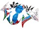 Rabatt Yamaha YZF 600 R6 Motorrad Verkleidung 2005 - Hellblau Weiss Grun Rot Kastinee Dunlop Motul