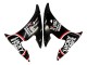 Rabatt Yamaha YZF 600 R6 Motorrad Verkleidung 2005 - Glanzendes Schwarz Weiss Lucky Strike Motul
