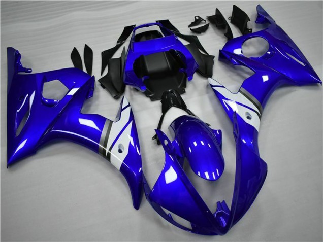 Rabatt Yamaha YZF 600 R6 Motorrad Verkleidung 2005 - Blau Weiss