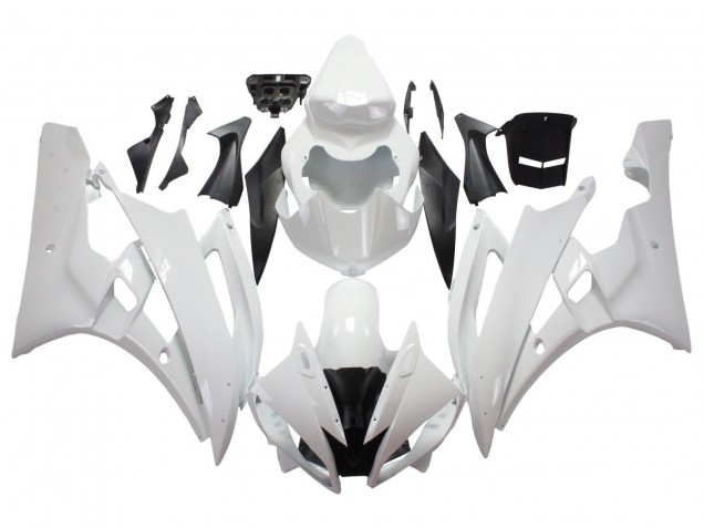Rabatt Yamaha YZF 600 R6 Motorrad Verkleidung 2006-2007 - Weiss