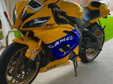 Rabatt Yamaha YZF 600 R6 Motorrad Verkleidung 2008-2016 - Gelb Blau Kamel Motul Michelin