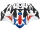 Rabatt Honda CBR250RR Motorrad Verkleidung 2011-2015 - Weiss Rot Hellblau