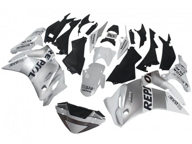 Rabatt Honda CBR250RR Motorrad Verkleidung 2011-2015 - Silber Weiss Schwarz Repsol