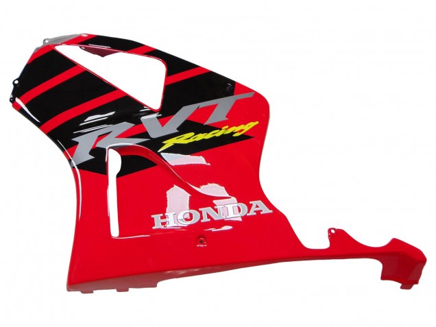 Rabatt Honda VTR1000 Motorrad Verkleidung 2000-2006 - Silber Rot Schwarz Streifen Rennen