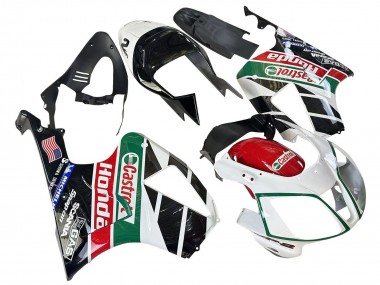 Rabatt Honda VTR1000 Motorrad Verkleidung 2000-2006 - Weiss Rot Grun Glanzendes Schwarz Castrol