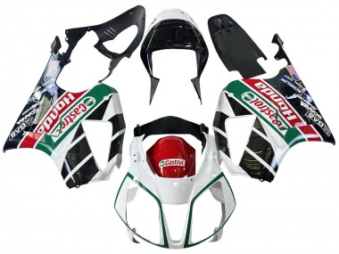 Rabatt Honda VTR1000 Motorrad Verkleidung 2000-2006 - Weiss Rot Grun Glanzendes Schwarz Castrol