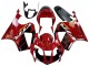 Rabatt Honda VTR1000 Motorrad Verkleidung 2000-2006 - Rot Schwarz Streifen Rennen