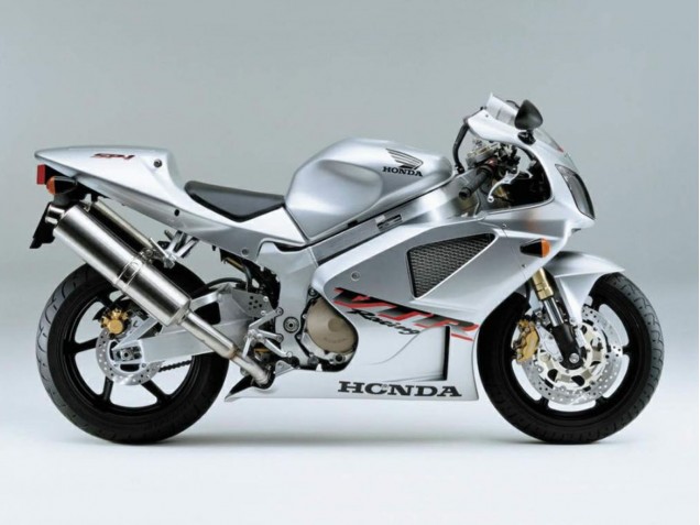 Rabatt Honda VTR1000 Motorrad Verkleidung 2000-2006 - Silber Weiss Rennen