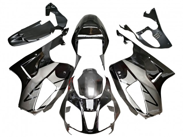 Rabatt Honda VTR1000 Motorrad Verkleidung 2000-2006 - Silber Glanzendes Schwarz