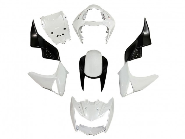Rabatt Kawasaki Z1000 Motorrad Verkleidung 2003-2006 - Weiss Glanzendes Schwarz
