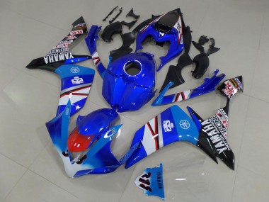 Rabatt Yamaha YZF R1 Motorrad Verkleidung 2007-2008 - Blau Weiss Rot Schwarz