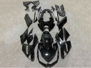 Rabatt Kawasaki Z1000 Motorrad Verkleidung 2010-2013 - Glanzendes Schwarz Weiss