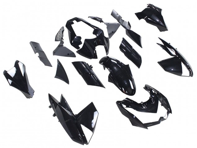Rabatt Kawasaki Z1000 Motorrad Verkleidung 2010-2013 - Glanzendes Schwarz